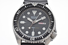 [EXC+4] Vintage SEIKO Diver's 150m 7548-7000 Black Men's Quartz Watch JAPAN