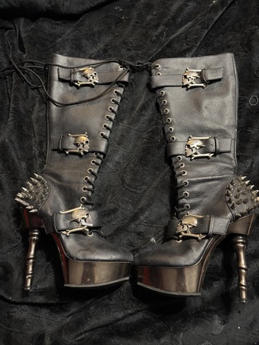 Demonia muertos bone heel - demonia,