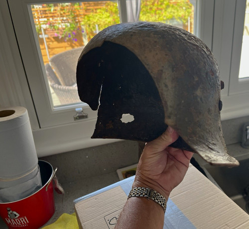 Wwi militaria steel helmet - wwi,