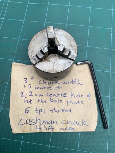 Cushman jaws lathe chuck - cushman,