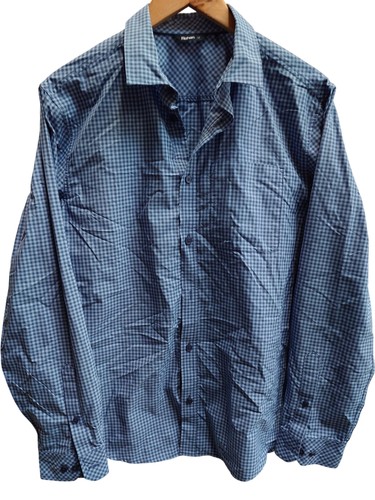 Rohan blue check long - blue, sleeve