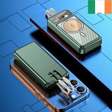 10000mAh Power Bank Charger Wireless & Cable Charging For iPhone Samsung Android