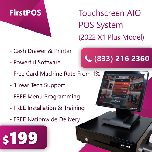 Touchscreen pos cash - 15'',