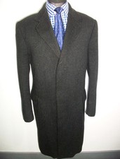 WOOL HERRINGBONE CROMBIE