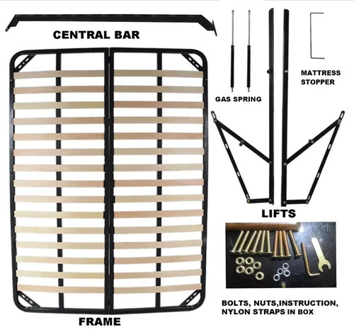 Ottoman gas lift storage - storage, kits