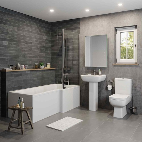 Bathroom suite close coupled - bathroom,