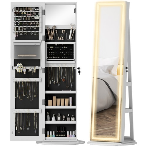 Homcom jewellery cabinet - jewellery, cabinet,