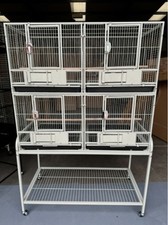 Parrot-Supplies Block Of 4 Parrot, Parakeet Breeding / Display Cages - Stone