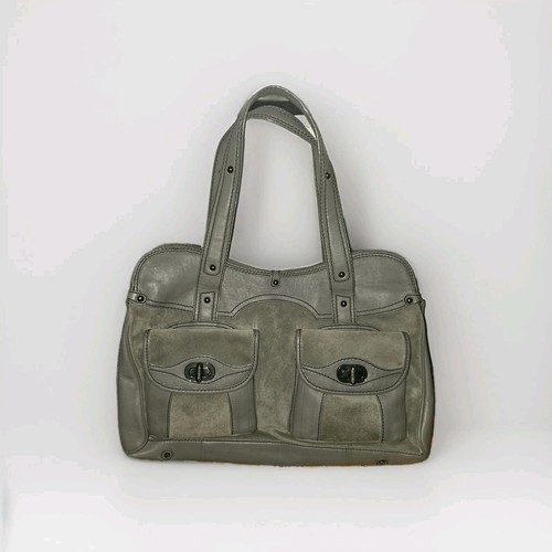 Billy bag grey - grey, leather
