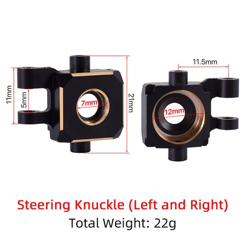 Brass knuckles steering blocks - brass,