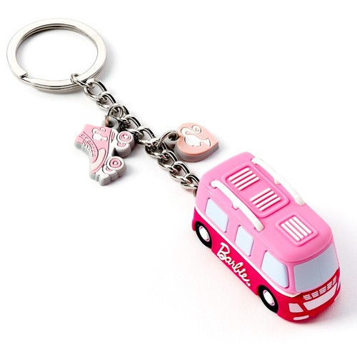 Barbie camper van keyring - barbie,