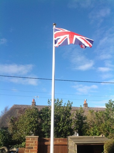 Fibreglass flag pole meters - fibreglass,