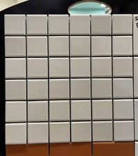 White Matt Mosaic Wall And