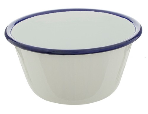 Enamel pudding bowl - bowl, 10cm