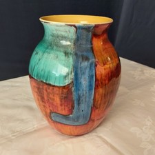 11"  Poole Pottery England Anita Harris Delphis Vase Vintage
