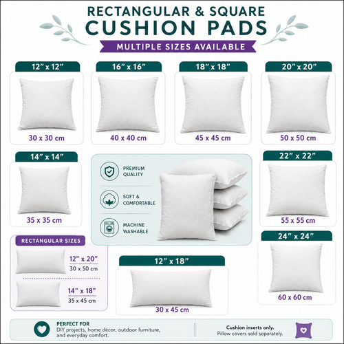 Hollowfibre cushion pads - hollowfibre, inner