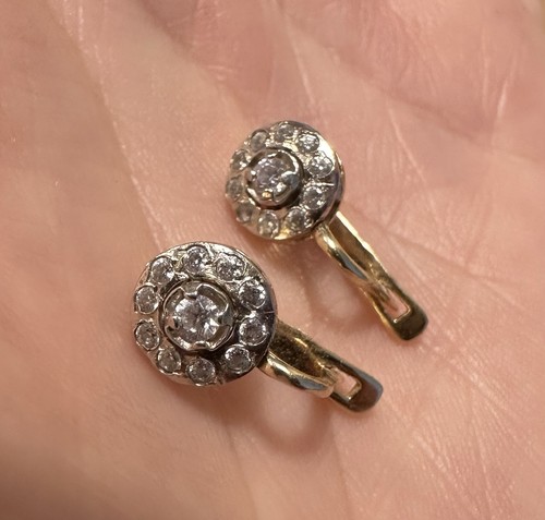 Earrings 585 gold - , (brilliant?)