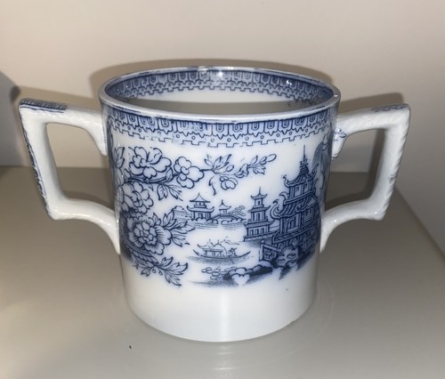 Antique pottery cider mug - pottery,