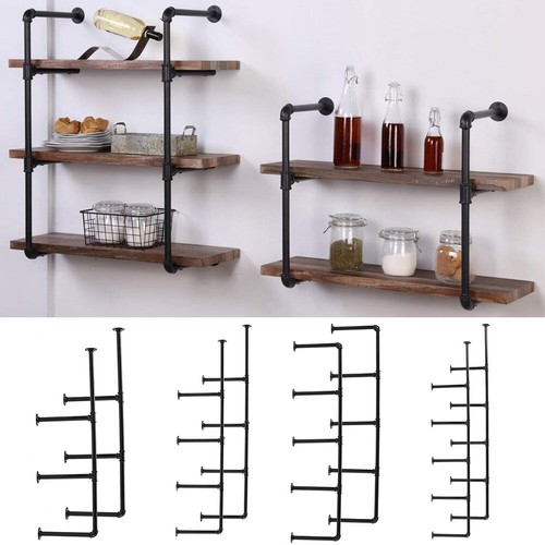 2pcs pipe shelf brackets - shelf,