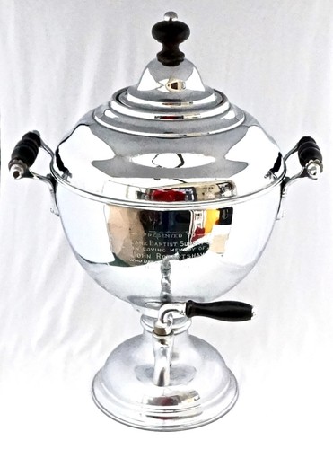 Silver samovar tea - silver, urn