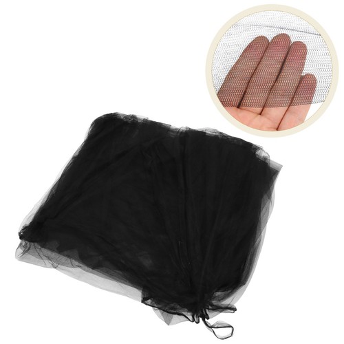 Black mosquito net bed - mosquito, canopy