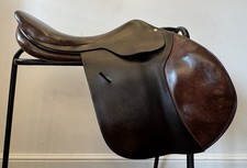 18” Butet Samur Brown Italian Jump Saddle Medium