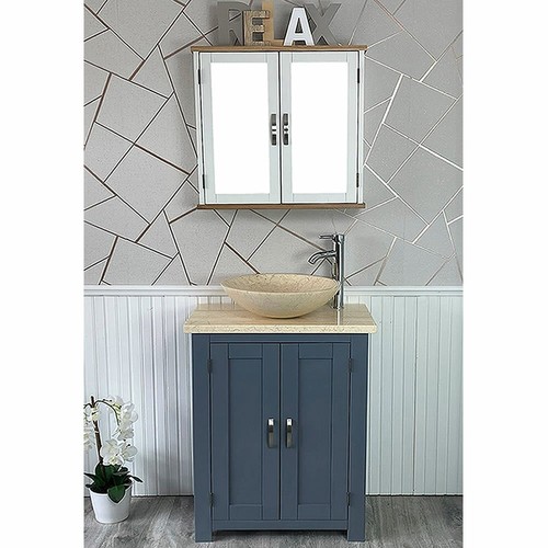 Cloakroom bathroom vanity grey - cloakroom,