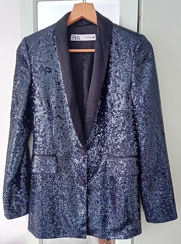 Zara sequin jacket blazer - sequin, xs