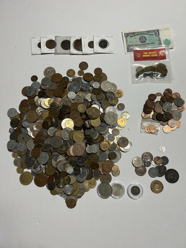 Lbs world foreign coins - 6+,