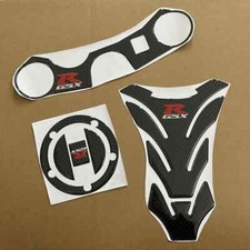 Sticker For Suzuki GSXR 1000 750 600 Carbon Fibre Tank Pad Cap Protector