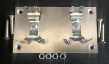 RALLY STOPWATCH CLIPS PERIOD HISTORIC CAR DASHBOARD DOUBLE TIMER MOUNTING PANEL