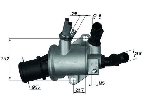 Thermostat coolant mahle ti - thermostat,,