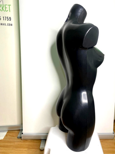 Torso female mannequin black - torso,