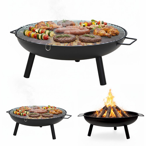 Garden fire pit round - pit,