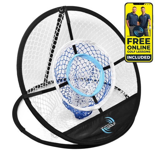 And golf chipping net - me,