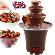 3 Tier Electric Chocolate Fountain Fondue Dip Machine & Food Tray Giles & Posner