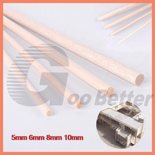 Balsa wood strip round - balsa,