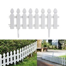 White plastic Picket fencing