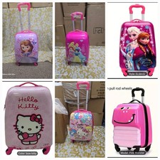 Children Kids Holiday Travel Hard Shell Suitcase Cabin Hand Luggage Trolley Bags