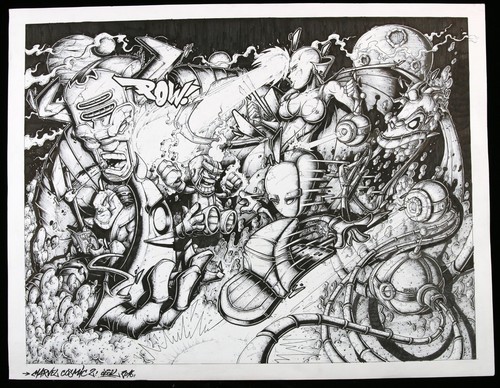 Opoil marvel comic drawing - comic,
