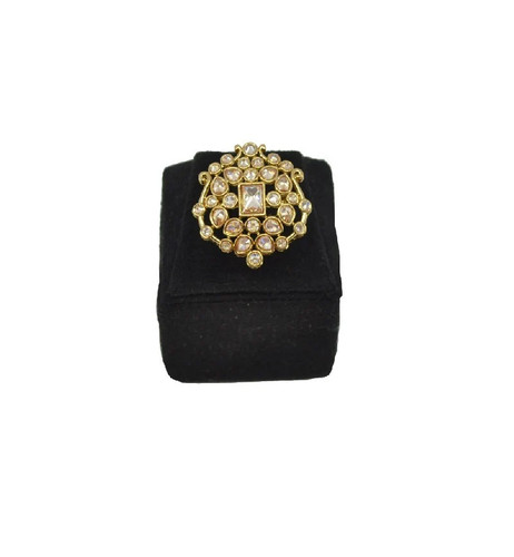 Kundan cluster diamond shape - cluster, diamond-shape