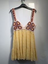 ZARA Yellow Crochet Babydoll