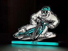 Yeti MTB-Inspired Light Box | Illuminated Mountain Bike Decor | For Cyclists