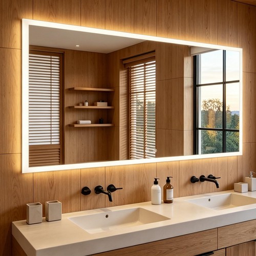 1200x700mm smart anti fog - anti-fog, led