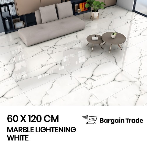 Marble lightening white - white, floor