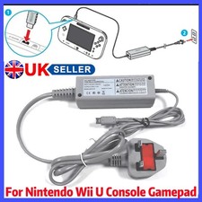 AC Charger Power Supply Adapter for Nintendo Wii U Console Gamepad UK Plug