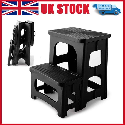 Folding double step stool - double,