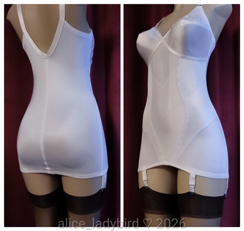 Satin vintage girdle stretch - satin,