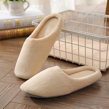  1 Pair Indoor Non-disposable Slippers Skid-proof Slippers Thickened Slippers