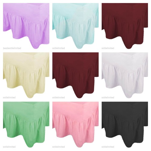 Plain dyed fitted valance - dyed,